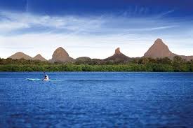 Glasshouse Mountains from Pumicestone
